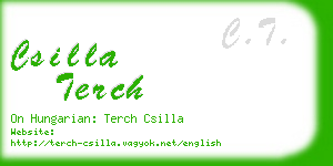 csilla terch business card